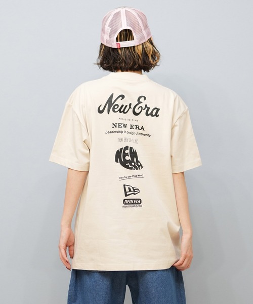 【ニューエラ】オーバーサイズド バックプリントTシャツ ユニセックス】NEW ERA/ニューエラ オーバーサイズ/バック