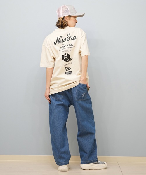 NEW ERA（ニューエラ）の「【ユニセックス】NEW ERA/ニューエラ オーバーサイズ/バックプリントTシャツ 14670939/14670940/14670941（Tシャツ/カットソー・レディース・ホワイト/アイボリー/ブラック・S/M/L）」の16枚目の写真