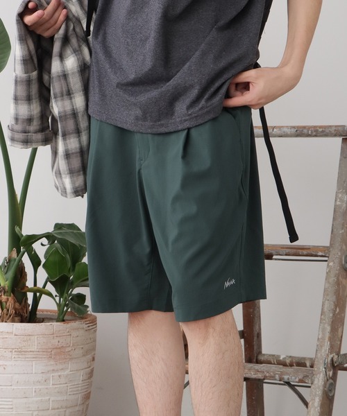 NANGA（ナンガ）の「NANGA/ナンガ PLC EXCURSION SHORTS ワンポイントロゴ ショーツ 2026年春夏（その他パンツ・メンズ・ブラック/グリーン/イエロー/ライトグリーン/カーキ・XL/L/M/S）」の3枚目の写真