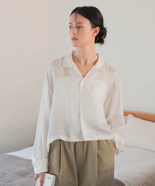 【アーバンリサーチ】new basic　キュプラショートシャツ セール】new basic キュプラショートシャツ（シャツ/ブラウス