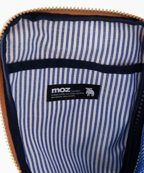 moz（モズ）の「moz(モズ) 撥水 スマホショルダーバッグ ZZRK-03（ショルダーバッグ・レディース・トリコロール/ブラック/アイボリー/グレイッシュブルー/キャメル・ONE SIZE）」の6枚目の写真