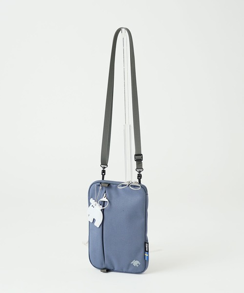 moz（モズ）の「moz(モズ) 撥水 スマホショルダーバッグ ZZRK-03（ショルダーバッグ・レディース・トリコロール/ブラック/アイボリー/グレイッシュブルー/キャメル・ONE SIZE）」の8枚目の写真