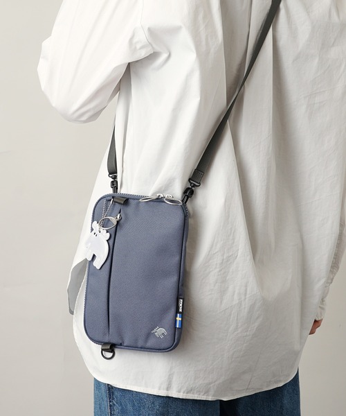 moz（モズ）の「moz(モズ) 撥水 スマホショルダーバッグ ZZRK-03（ショルダーバッグ・レディース・トリコロール/ブラック/アイボリー/グレイッシュブルー/キャメル・ONE SIZE）」の15枚目の写真