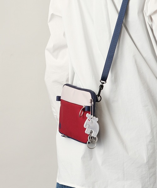 moz（モズ）の「moz(モズ) 撥水 スマホショルダーバッグ ZZRK-03（ショルダーバッグ・レディース・トリコロール/ブラック/アイボリー/グレイッシュブルー/キャメル・ONE SIZE）」の17枚目の写真