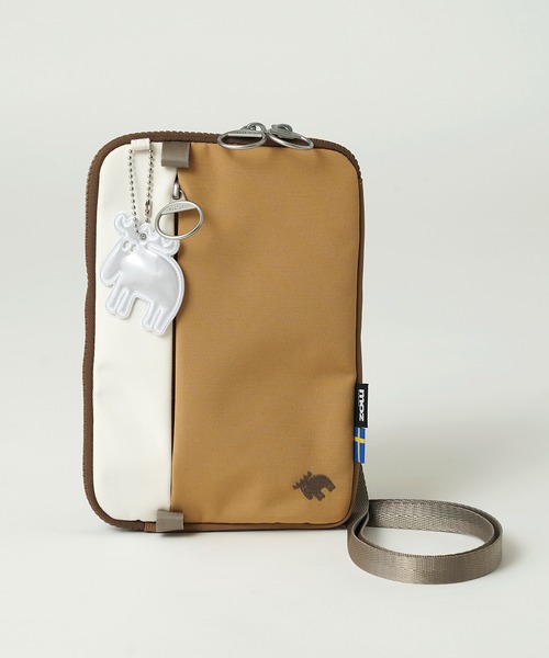 moz(モズ)の「moz(モズ) 撥水 スマホショルダーバッグ ZZRK-03(ショルダーバッグ・レディース・トリコロール/ブラック/アイボリー/グレイッシュブルー/キャメル/ライトグレー系/ブラック系/ブラウン系その他・ONE SIZE)」の9枚目の写真