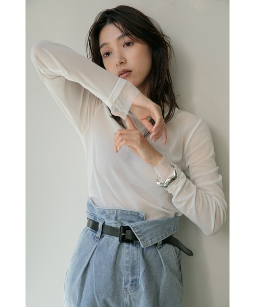 AGAWD（アガウド）の「AGAWD メッシュレイヤードトップス ☆（T