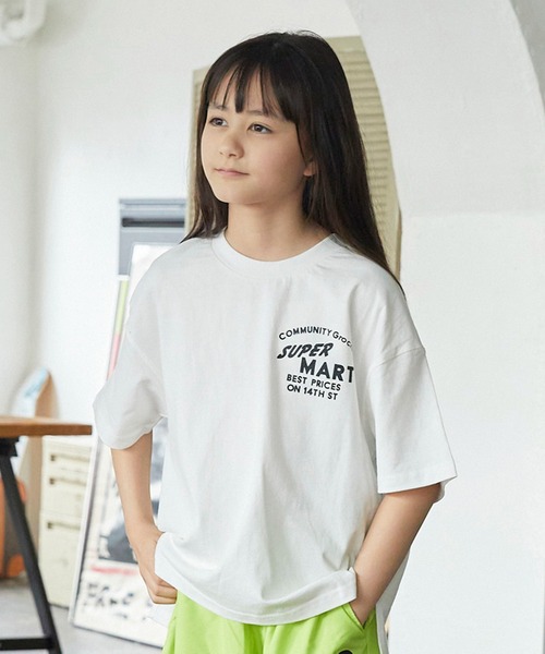 GENERATOR(ジェネレーター)の「ジェネレーター SUPER MART ビッグTシャツ(Tシャツ/カットソー・キッズ・ホワイト/グリーン/ブラック・M/L/XL)」の1枚目の写真