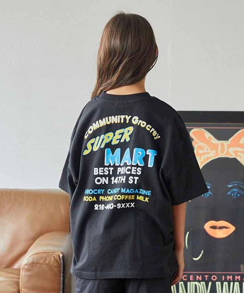 GENERATOR(ジェネレーター)の「ジェネレーター SUPER MART ビッグTシャツ(Tシャツ/カットソー・キッズ・ホワイト/グリーン/ブラック・M/L/XL)」の5枚目の写真