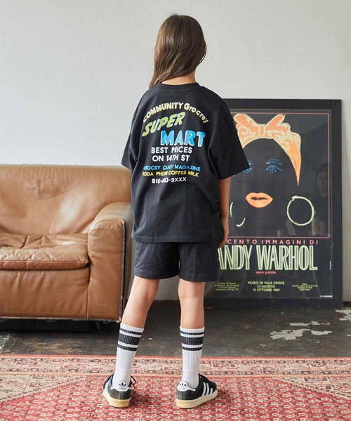 GENERATOR(ジェネレーター)の「ジェネレーター SUPER MART ビッグTシャツ(Tシャツ/カットソー・キッズ・ホワイト/グリーン/ブラック・M/L/XL)」の8枚目の写真