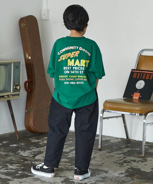 GENERATOR(ジェネレーター)の「ジェネレーター SUPER MART ビッグTシャツ(Tシャツ/カットソー・キッズ・ホワイト/グリーン/ブラック・M/L/XL)」の9枚目の写真