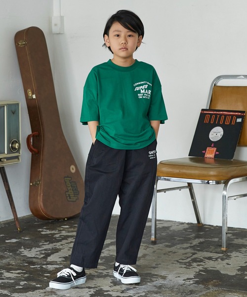 GENERATOR(ジェネレーター)の「ジェネレーター SUPER MART ビッグTシャツ(Tシャツ/カットソー・キッズ・ホワイト/グリーン/ブラック・M/L/XL)」の12枚目の写真