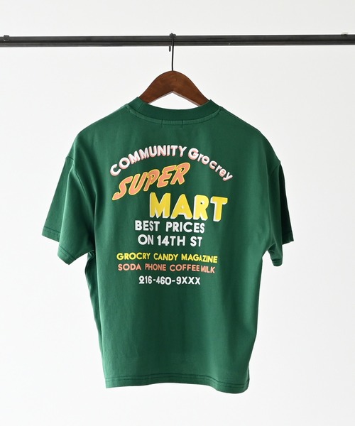 GENERATOR(ジェネレーター)の「ジェネレーター SUPER MART ビッグTシャツ(Tシャツ/カットソー・キッズ・ホワイト/グリーン/ブラック・M/L/XL)」の17枚目の写真