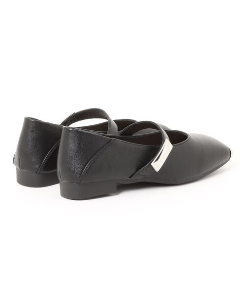 shoes365(シューズスリーシックスファイヴ)の「【shoes 365】スクエアトゥメリージェーンシューズ(パンプス・レディース・ブラック/オフホワイト・25.0cm/24.5cm/24.0cm/23.5cm/23.0cm/22.5cm)」の9枚目の写真