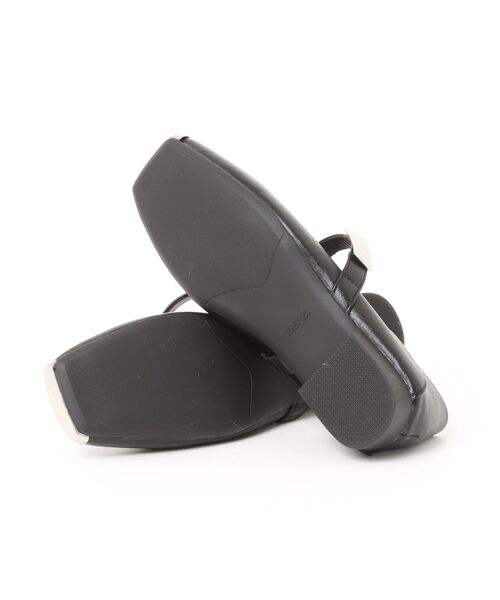 shoes365(シューズスリーシックスファイヴ)の「【shoes 365】スクエアトゥメリージェーンシューズ(パンプス・レディース・ブラック/オフホワイト・25.0cm/24.5cm/24.0cm/23.5cm/23.0cm/22.5cm)」の10枚目の写真