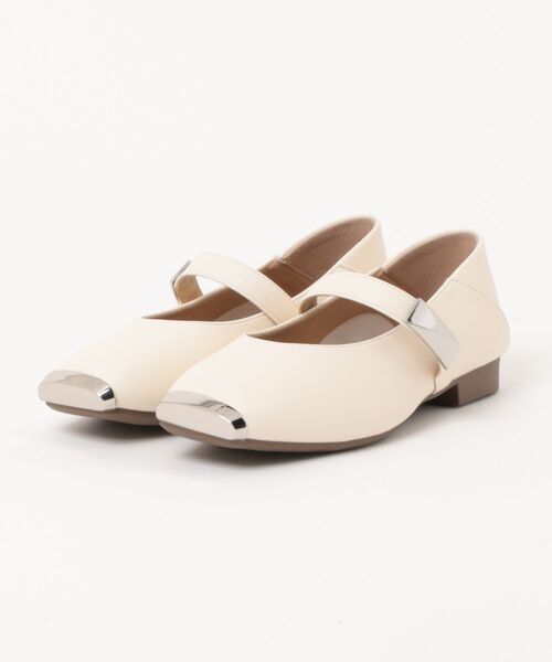 shoes365(シューズスリーシックスファイヴ)の「【shoes 365】スクエアトゥメリージェーンシューズ(パンプス・レディース・ブラック/オフホワイト・25.0cm/24.5cm/24.0cm/23.5cm/23.0cm/22.5cm)」の11枚目の写真