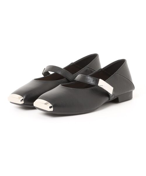shoes365(シューズスリーシックスファイヴ)の「【shoes 365】スクエアトゥメリージェーンシューズ(パンプス・レディース・ブラック/オフホワイト・25.0cm/24.5cm/24.0cm/23.5cm/23.0cm/22.5cm)」の12枚目の写真