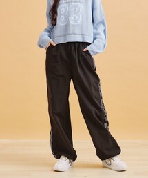 ロゴラインパラシュートパンツ
