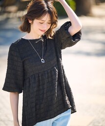 any SiS（エニィスィス）の「【洗える】ワッフルライクフクレジャカード チュニック（Tシャツ/カットソー）」