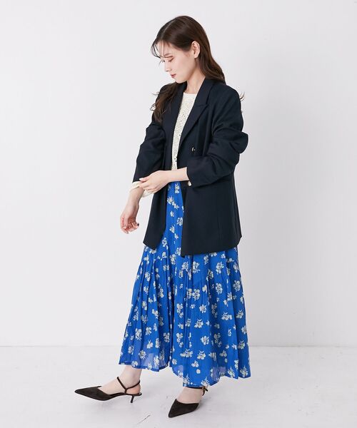 le.coeur blanc(ルクールブラン)の「《手洗い可能》Fanakaレトロフラワースカート(スカート・レディース・ブラック系その他/ブルー系その他2・38)」の13枚目の写真