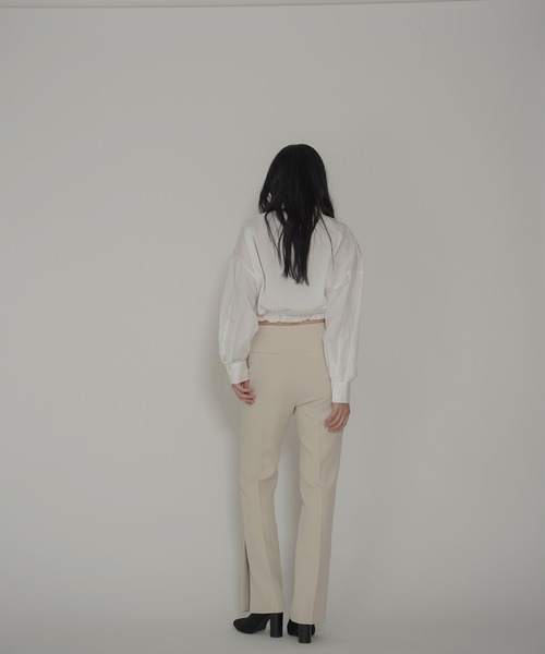 KINO THE KEI(キノザケイ)の「ショート ギャザー シャツ セレクト KINO THE KEI(シャツ/ブラウス・レディース・ブルー/ホワイト・フリー)」の5枚目の写真