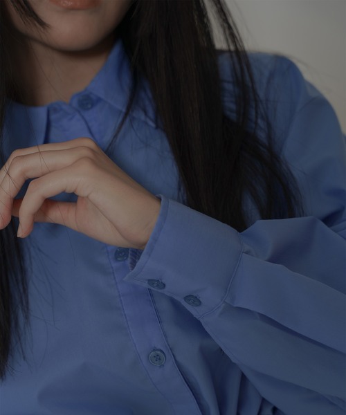 KINO THE KEI(キノザケイ)の「ショート ギャザー シャツ セレクト KINO THE KEI(シャツ/ブラウス・レディース・ブルー/ホワイト・フリー)」の17枚目の写真