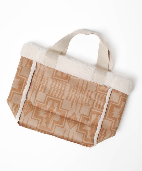 PENDLETON(ペンドルトン)の「【PE2】【PENDLETON/ペンドルトン】VEGAN MOUTON TOTE ビーガン ムートン トート(トートバッグ・レディース・ブラウン・FREE)」の2枚目の写真
