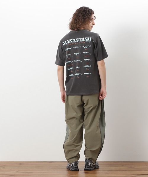 MANASTASH(マナスタッシュ)の「MANASTASH/マナスタッシュ/PUMICE TEE LURE(Tシャツ/カットソー・メンズ・ホワイト/ブルー/ブラック・S/M/L/XL)」の5枚目の写真