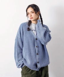 ニット/セーター ワッフルカーディガン」に該当するトップス