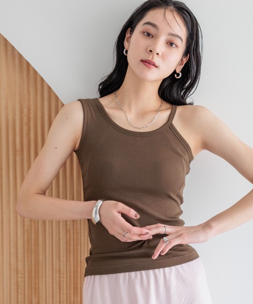 Jオーダー品 セール】アシメカップ付きノースリーブ 288810（タンクトップ