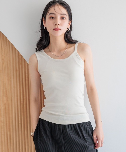 うんばぼー出品 セール】アシメカップ付きノースリーブ 288810（タンクトップ