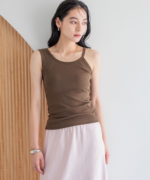 セール】アシメカップ付きノースリーブ 288810（タンクトップ
