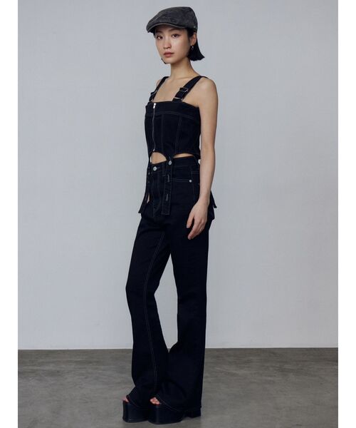 EMODA（エモダ）の「スタッズベルトハンチングキャップ（ハンチング/ベレー帽・レディース・ブラック/グレー・FREE）」の5枚目の写真