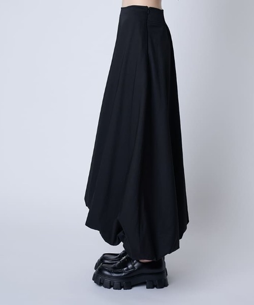最終値下げHYEONヘヨン♡swan skirtフレアスカート Y's BORN PRODUCT] COTTON TWILL FLARE GUSSET FLARE SKIRT(XS