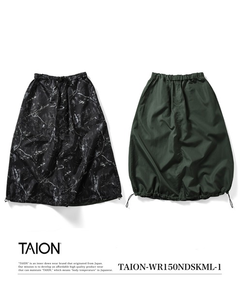 TAION(タイオン）ノンダウン ミリタリー リバーシブル スカート TAION(タイオン)】〈ウィメンズ〉ノンダウン ミリタリー リバーシブル