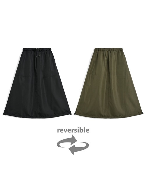 TAION(タイオン）ノンダウン ミリタリー リバーシブル スカート TAION(タイオン)】〈ウィメンズ〉ノンダウン ミリタリー リバーシブル