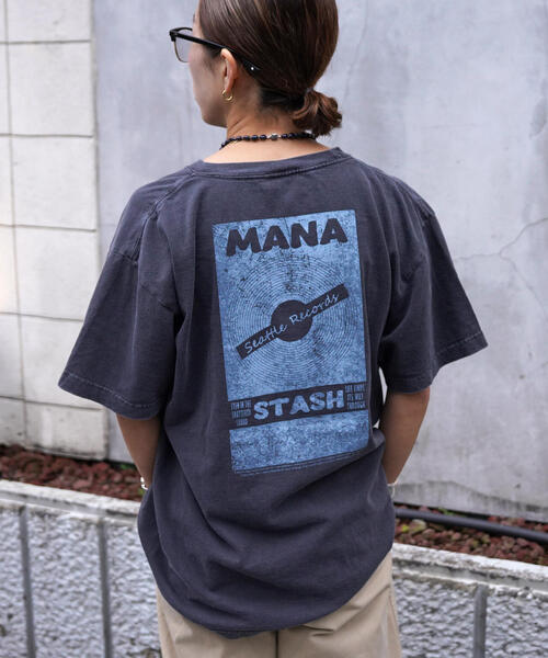 GOOD ROCK SPEED(グッドロックスピード)の「GOOD ROCK SPEED×MANASTASH(グッドロックスピード×マナスタッシュ) 別注 レコードコラボTシャツ《メンズ・ウィメンズ・ユニセックス》(Tシャツ/カットソー・レディース・ホワイト/ブラック・M/L/XL)」の3枚目の写真
