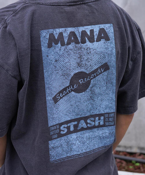 GOOD ROCK SPEED(グッドロックスピード)の「GOOD ROCK SPEED×MANASTASH(グッドロックスピード×マナスタッシュ) 別注 レコードコラボTシャツ《メンズ・ウィメンズ・ユニセックス》(Tシャツ/カットソー・レディース・ホワイト/ブラック・M/L/XL)」の6枚目の写真