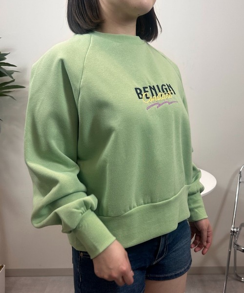 UP START（アップスタート）の「【sevens】SW フロント刺繍スウェット（スウェット・レディース・サックスブルー/イエロー/グリーン/ブラック/グレー・FREE）」の9枚目の写真