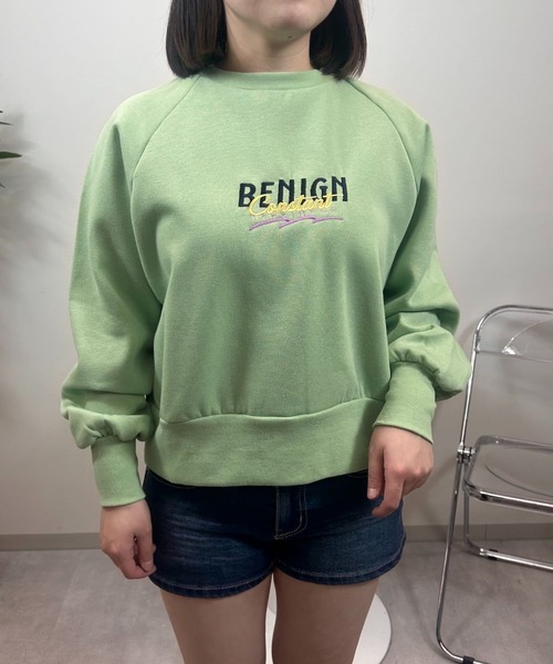 UP START（アップスタート）の「【sevens】SW フロント刺繍スウェット（スウェット・レディース・サックスブルー/イエロー/グリーン/ブラック/グレー・FREE）」の10枚目の写真