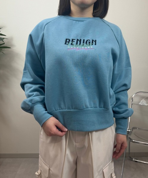 UP START（アップスタート）の「【sevens】SW フロント刺繍スウェット（スウェット・レディース・サックスブルー/イエロー/グリーン/ブラック/グレー・FREE）」の14枚目の写真