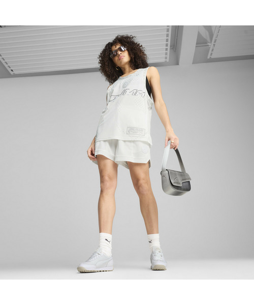 【レア】ビーファースト　バスケットボールシャツ ホワイトM セール】PUMA プーマ ウィメンズ バスケットボール JER-SHE 半袖