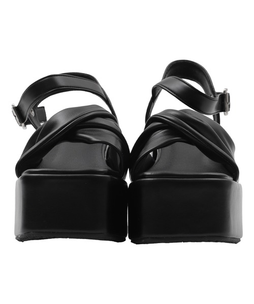 WEGO（ウィゴー）の「WEGO/ストーム付きクロスヒールサンダル（サンダル・レディース・ホワイト/ブラック・SMALL/LARGE/MEDIUM）」の15枚目の写真