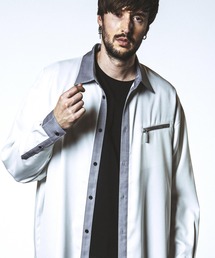 【NO ID.】Cleric Big Zip Shirt / クレリック ビッグ ジップ シャツ