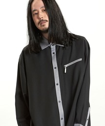 NO ID. | 【NO ID.】Cleric Big Zip Shirt / クレリック ビッグ ジップ シャツ(シャツ/ブラウス)