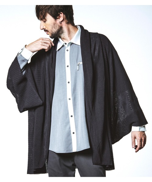 NO ID.(ノーアイディ)の「【NO ID.】Cleric Big Zip Shirt / クレリック ビッグ ジップ シャツ(シャツ/ブラウス・メンズ・ブラック/グレー/ホワイト・ONE SIZE)」の17枚目の写真
