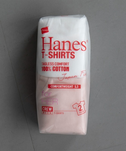 HANES(ヘインズ)の「【Hanes / ヘインズ】クルーネックTシャツ/ジャパンフィット/コットン100【2枚組】【WEB限定】(Tシャツ/カットソー・レディース・その他2/その他1/その他3・M)」の5枚目の写真
