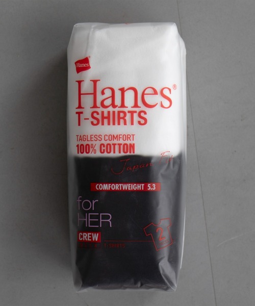 HANES(ヘインズ)の「【Hanes / ヘインズ】クルーネックTシャツ/ジャパンフィット/コットン100【2枚組】【WEB限定】(Tシャツ/カットソー・レディース・その他2/その他1/その他3・M)」の7枚目の写真