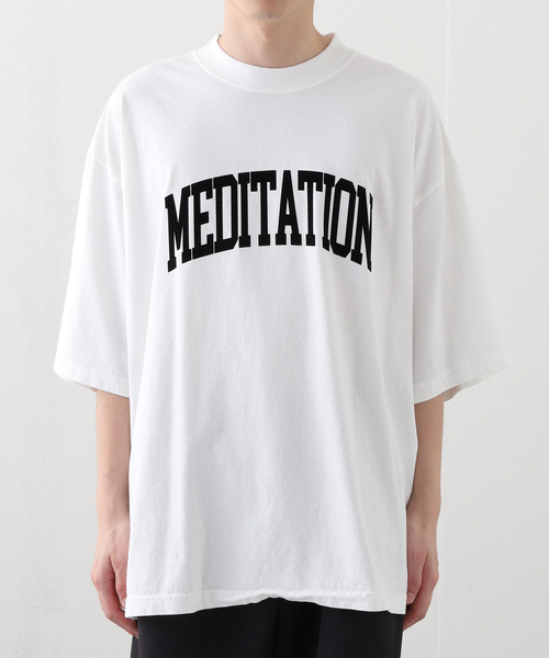 is-ness（イズネス）の「ISNESS MUSIC / イズネス ミュージック MEDITATION FLOCKY PRINT T-S（Tシャツ/カットソー・メンズ・チャコールグレー/ブラウン/ホワイト・LARGE/MEDIUM）」の13枚目の写真