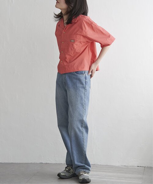 VENCEEXCHANGE(ヴァンスエクスチェンジ)の「Dickies ディッキーズ クロップドシャツ(シャツ/ブラウス・レディース・アイボリー/ブラック/サックスブルー/オレンジ/ライトグリーン・M)」の8枚目の写真