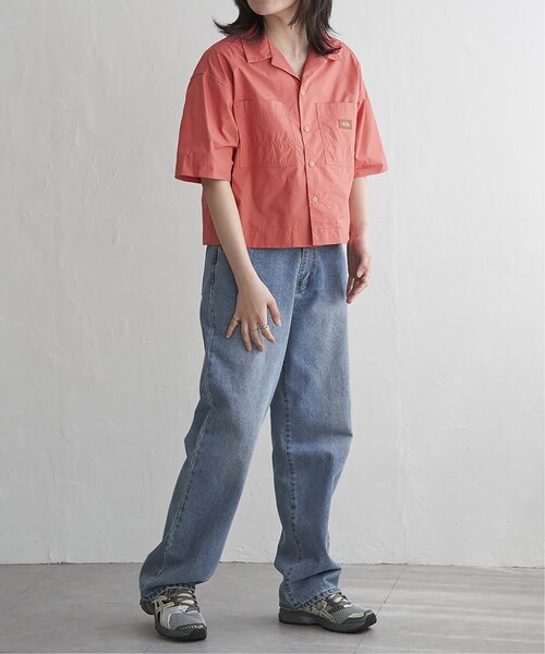 VENCEEXCHANGE(ヴァンスエクスチェンジ)の「Dickies ディッキーズ クロップドシャツ(シャツ/ブラウス・レディース・アイボリー/ブラック/サックスブルー/オレンジ/ライトグリーン・M)」の10枚目の写真